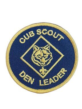 Cub Scout Den Leader Patch - Blue and Gold
